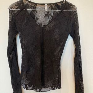 Free People full lace top